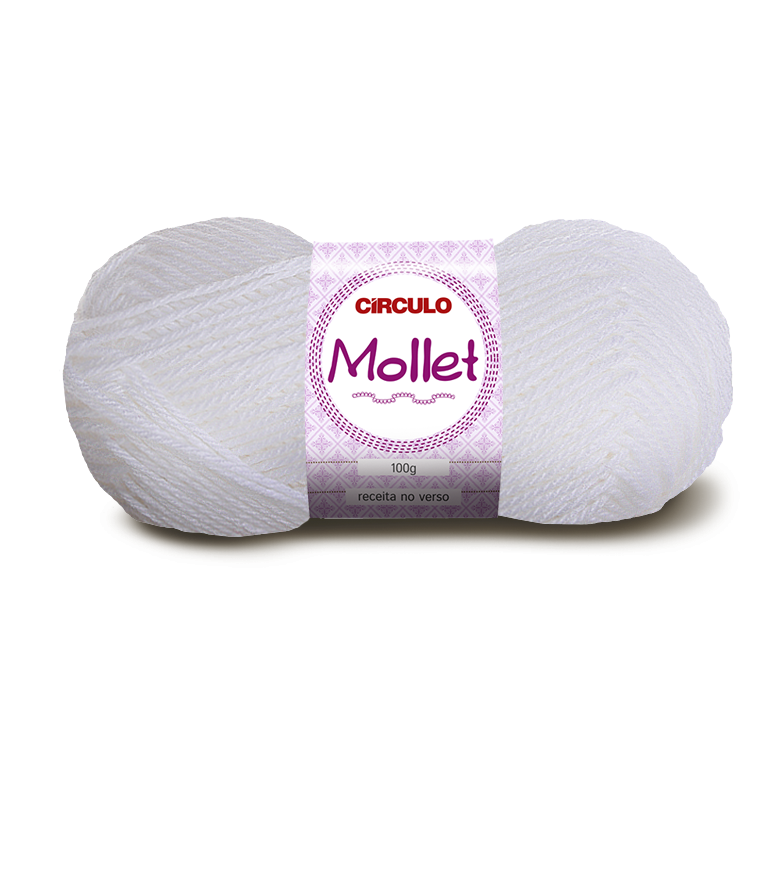 LANA MOLLET CIRCULO 10 BLANCO